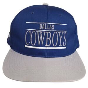 Vtg Dallas Cowboys Snapback Hat 90s Annco Embroidered Blue Gray Team NFL Classic